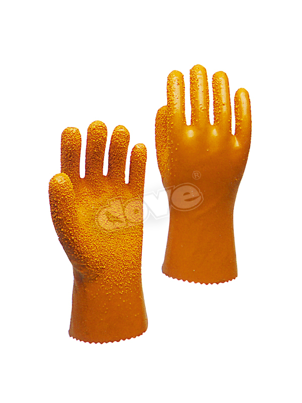 Super-grit PVC Industry Glove